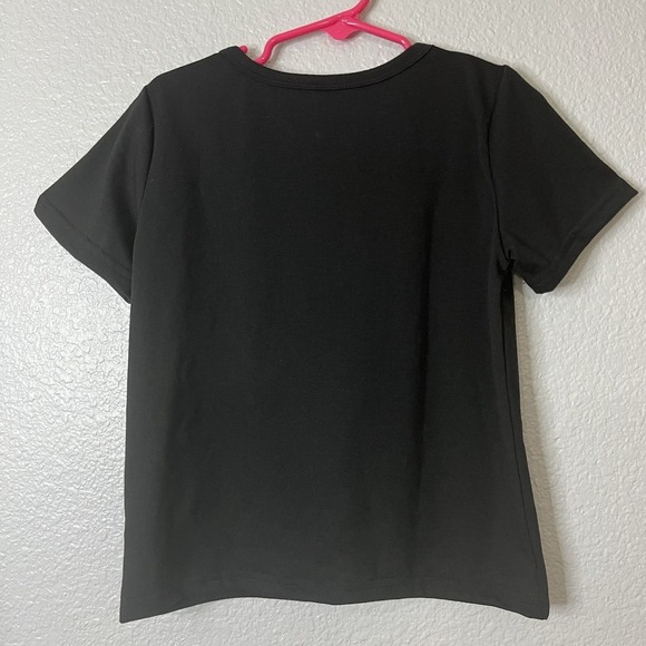 Boutique Trending Girl Turkey With Bow Thanksgiving Gobble Gobble Tshirt - Picture 2 of 5